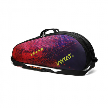 Спортивная сумка для теннисных ракеток с дополнительным отделением для одежды WYAT Star red-2