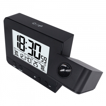 Часы будильник Fanju black с проекцией времени-4