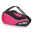 Спортивная cумка-рюкзак Yonex для теннисных ракеток с отделениями для обуви и одежды розовая-2