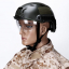 Тактический шлем ABS Fast с защитой для глаз черный-3