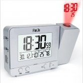Часы будильник Fanju silver с проекцией времени-1