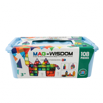 Магнитный конструктор MAG-WISDOM 108 деталей (KBM-108)-4