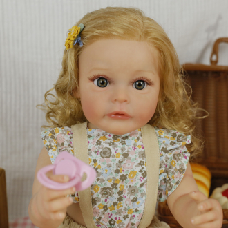 Силиконовая кукла Реборн девочка Фиби 55 см-6